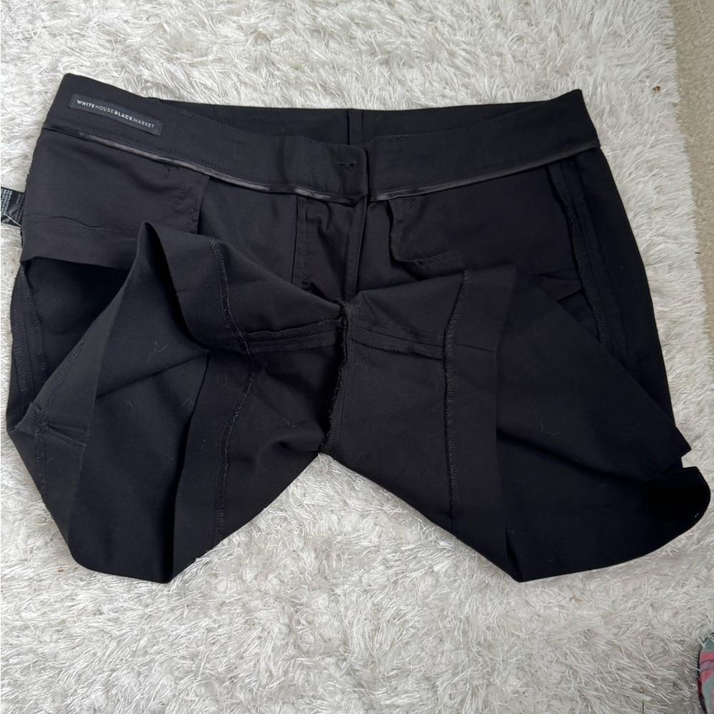 White House black market 5 inch  Women's Black Shorts Size 12 - Picture 10 of 10